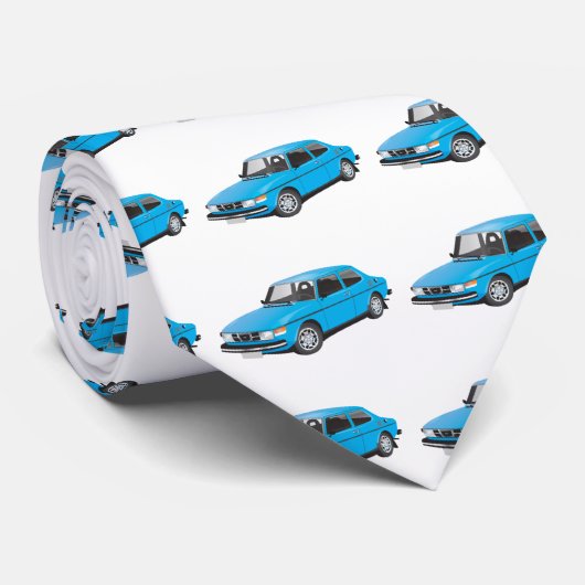 Cravate Bleu Saab 99 (Roulé)
