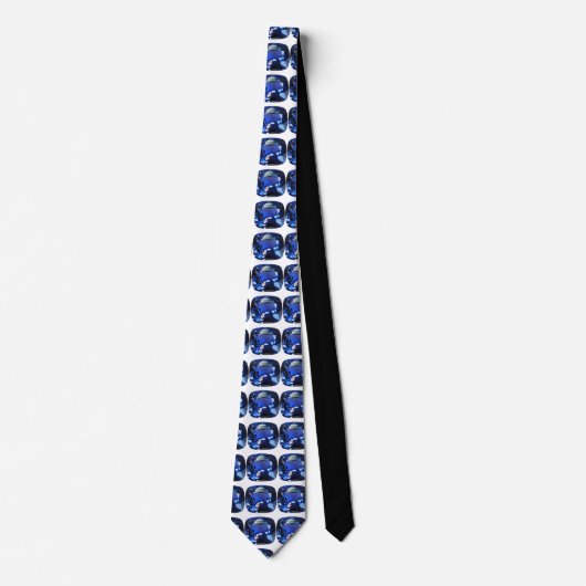 Cravate Bleu saphir (Devant)