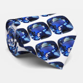 Cravate Bleu saphir (Roulé)