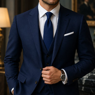 Cravate Bleu Saphir