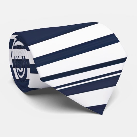 Cravate Bleu simple et moderne (Roulé)