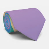 Cravate Bleu Solitaire (Roulé)