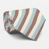 Cravate Bleu Tan Brown (Roulé)