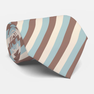 Cravate Bleu Tan Brown