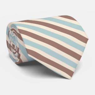 Cravate Bleu Tan Brown