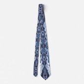 Cravate bleu/violet/blanc (Dos)