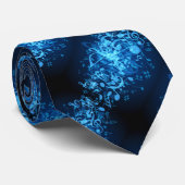 Cravate bleue 2 de motif de notes de musique de (Roulé)