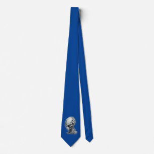 Cravate bleue Alien