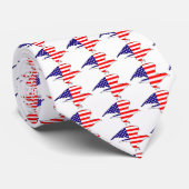 Cravate bleue blanche rouge militaire de jour de (Roulé)