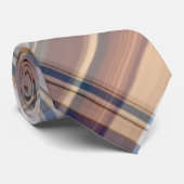 Cravate bleue/Brown multi des hommes de motif de (Roulé)