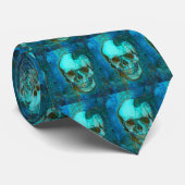 Cravate bleue de crâne (Roulé)