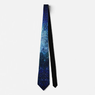 Cravate bleue de galaxie