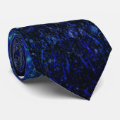 Cravate bleue de galaxie (Roulé)