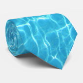 Cravate bleue de l'eau de piscine (Roulé)