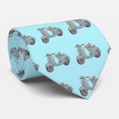 Cravate bleue de scooter (Roulé)