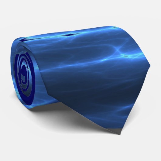 Cravate bleue électrique #1 (Roulé)