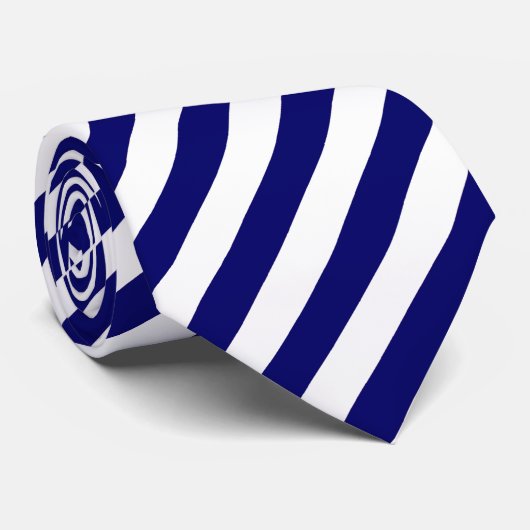 Cravate bleue et blanche (Roulé)