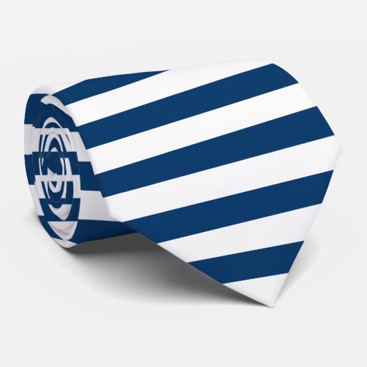 Cravate bleue et blanche (Roulé)