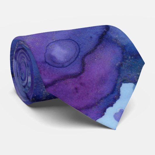 cravate bleue et violette (Roulé)