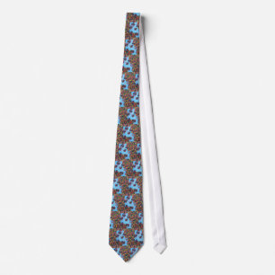 Cravate bleue indigne