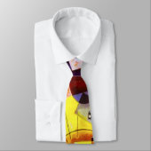 Cravate bleue jaune Kandinsky (Attaché)