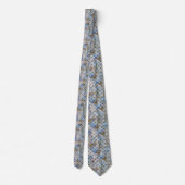 CRAVATE BLEUE NOIR ART DÉCO MOQUETTE (Dos)