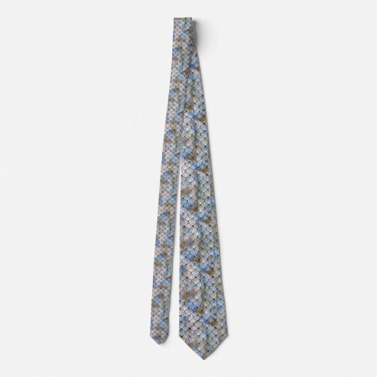 CRAVATE BLEUE NOIR ART DÉCO MOQUETTE (Dos)