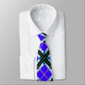 Cravate bleue verte (Attaché)