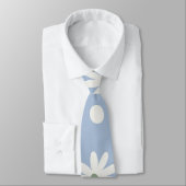 Cravate Bleuet Charmant et pois (Attaché)