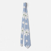 Cravate Bleuet Charmant et pois (Dos)