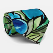 Cravate Bleuets Ferme de myrtilles Bleu                    (Roulé)