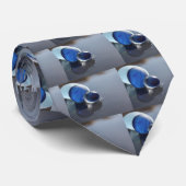 Cravate Bleus en verre de mer (Roulé)