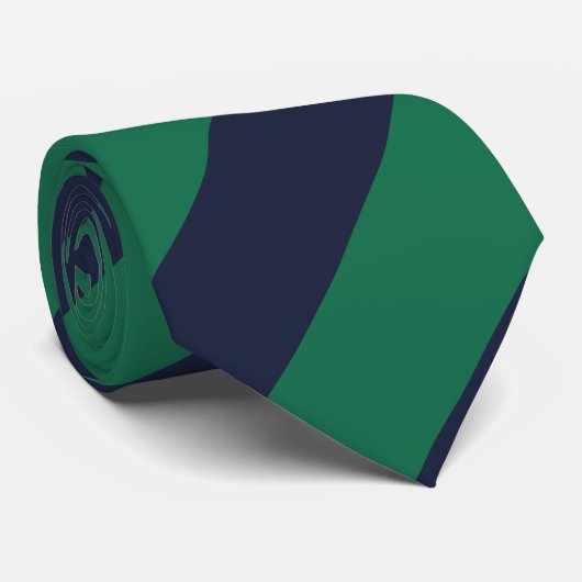 Cravate Bleus vert et marine (Roulé)