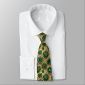 Cravate Bling & Sparkle | Forest Green Gold Geode Collier (Attaché)