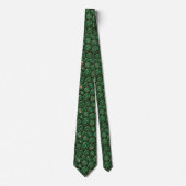 Cravate Bling & Sparkle | Forest Green Gold Geode Collier (Devant)