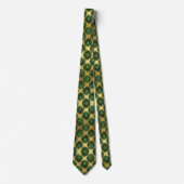 Cravate Bling & Sparkle | Forest Green Gold Geode Collier (Devant)