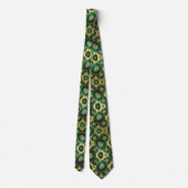 Cravate Bling & Sparkle | Forest Green Gold Geode Collier (Dos)