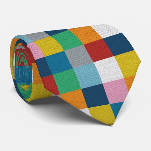 Cravate Bloc de couleur (Roulé)