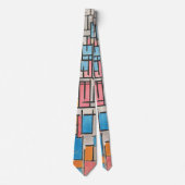 Cravate Bloc de couleur – Équilibre moderne (Devant)