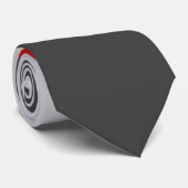 Cravate Bloc de couleur rouge noir et gris (Roulé)