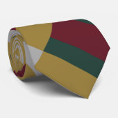 Cravate Blocage couleur or rouge (Roulé)