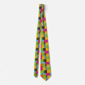 Cravate blocs de construction rose (Dos)