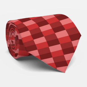 Cravate Blocs de couleur nuances rouges