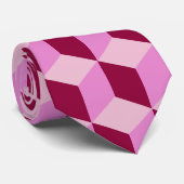 Cravate Blocs de tambours rose Fille Motif sans couture (Roulé)