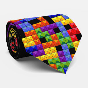 Cravate Blocs Tetromino OPUS - Double face