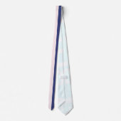 Cravate Blocs verticaux bleus et roses (Dos)