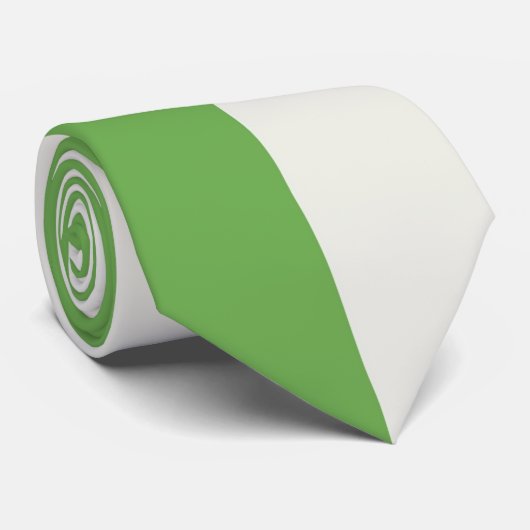 Cravate Blocs Verticaux Vert, Blanc Étoile Et Rouge (Roulé)