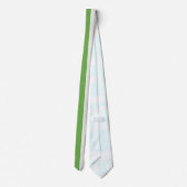 Cravate Blocs Verticaux Vert, Blanc Étoile Et Rouge (Dos)