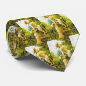 cravate blonde comme les blés de terrier (Roulé)