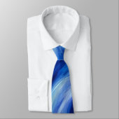 Cravate Blue Artsy Abstract Cool Colors Tie (Attaché)